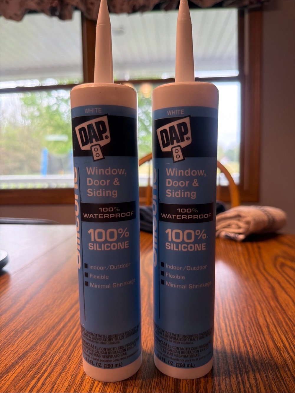 White 100% Silicone Sealant for Windows, Doors & Siding